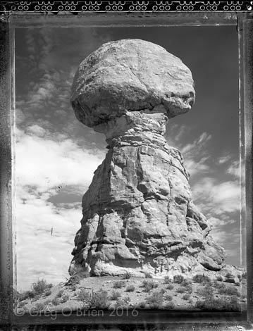 Balanced Rock BW, Arches National Park, Utah